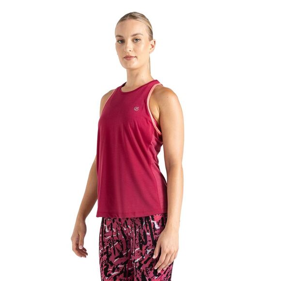 Dare 2B Womens/Ladies Gravitate Tank Top / Berry Pink/Neon Pink - Picture 3 of 5